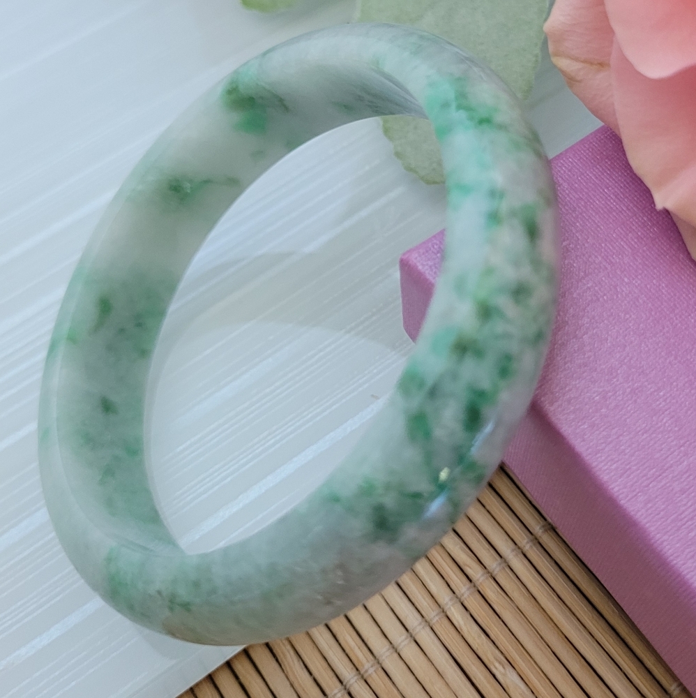 Certified Jadeite Bangle Bracelet 58mm NWT - Picture 6 of 6
